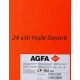 Agfa Röntgen Filmi 24 x 30 Yeşile Hassas