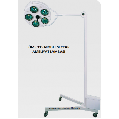 Seyyar 5 Reflektörlü  Ameliyat lambası